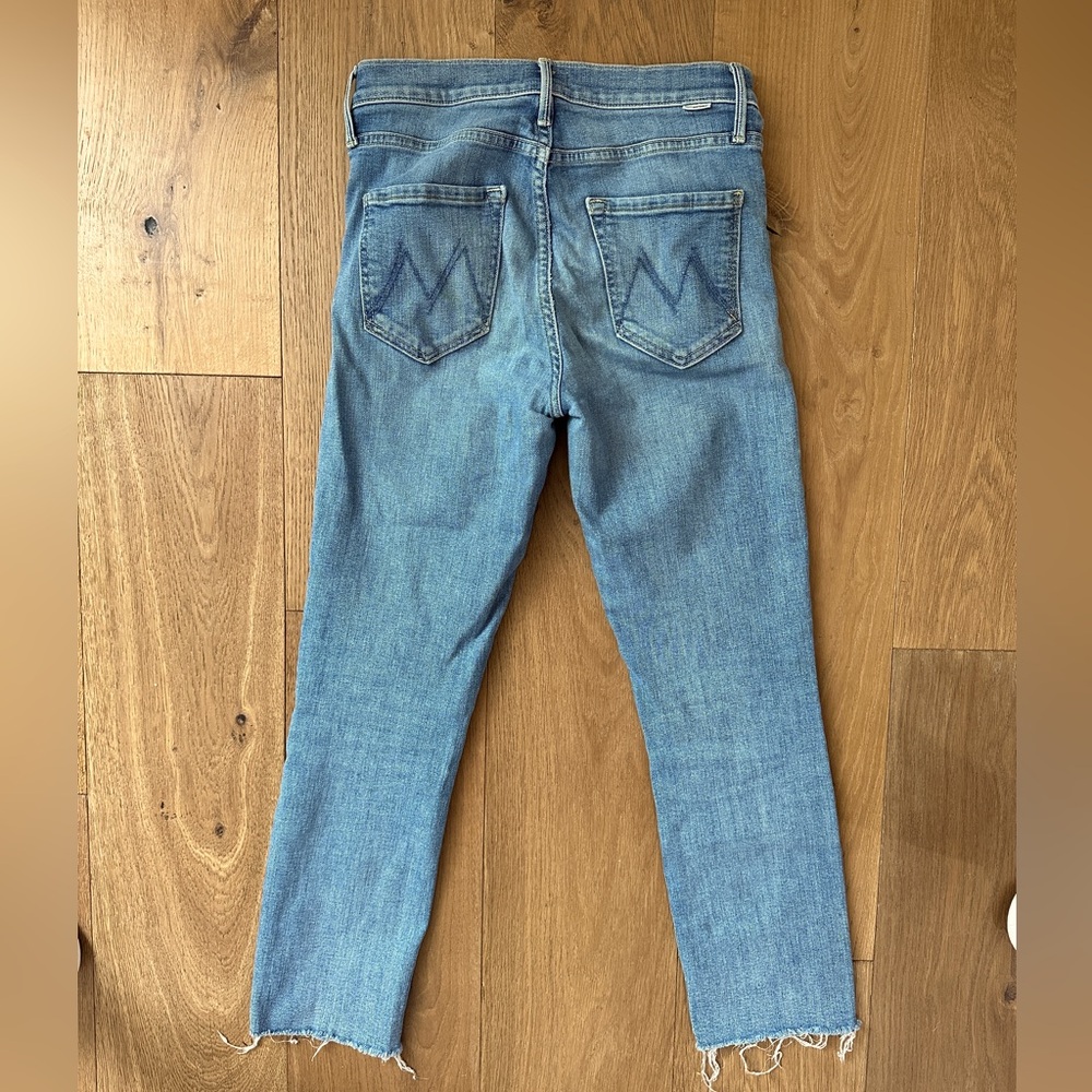 Mother Mid Rise Dazzler crop Jean